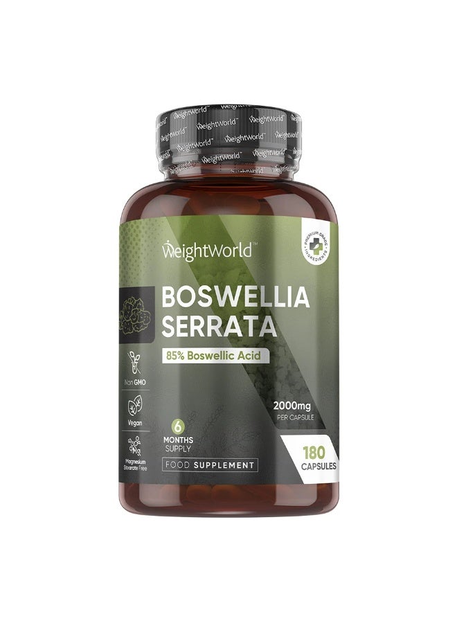 بوسويليا سيراتا – 2000 مجم – 180 كبسولة – صنع في المملكة المتحدة – يدعم صحة المفاصل وتقليل الالتهابات - Image 1